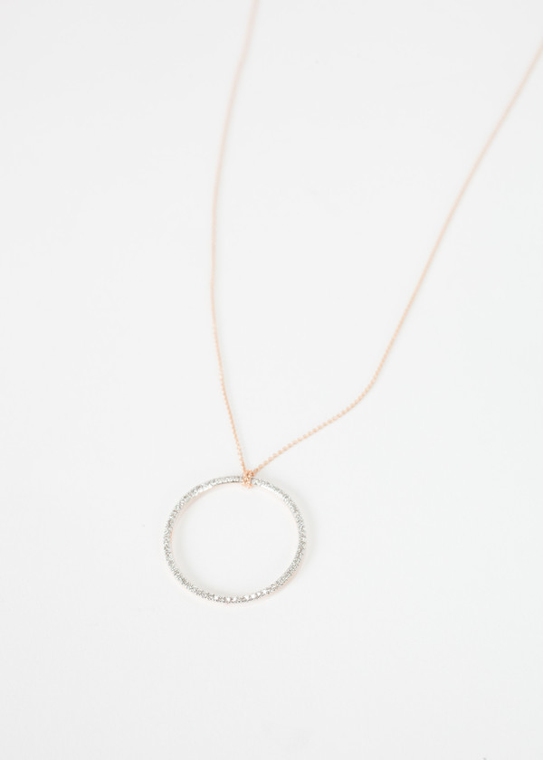 Ginette NY Baby Diamond Circle on Chain Ginette NY Baby Diamond Circle on Chain