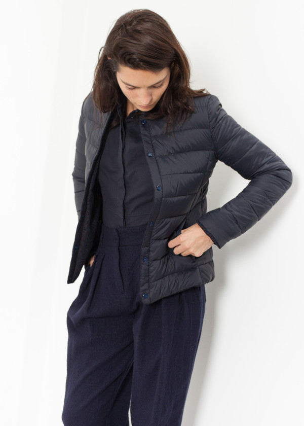 Lardini Camelia Reversible Jacket in Navy/Blue Lardini Camelia Reversible Jacket in Navy/Blue