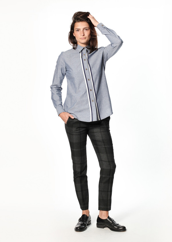 Harvey Faircloth Chambray Boyfriend Shirt Harvey Faircloth Chambray Boyfriend Shirt