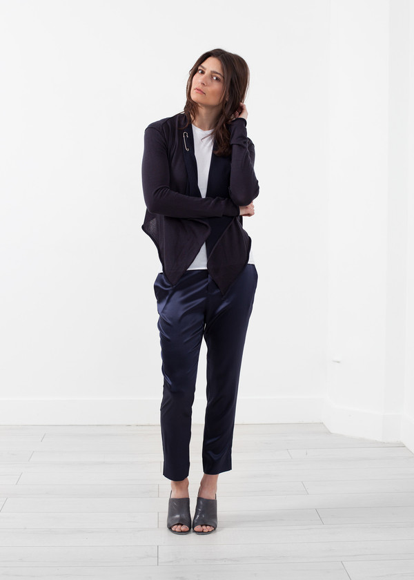 Lars Andersson Draped Neck Cardigan Lars Andersson Draped Neck Cardigan