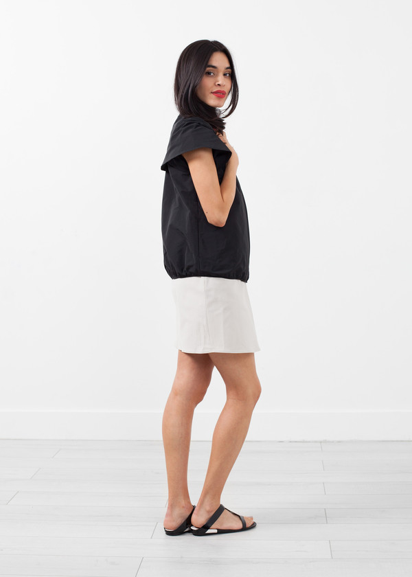 Hache Front Zip Blouse Hache Front Zip Blouse