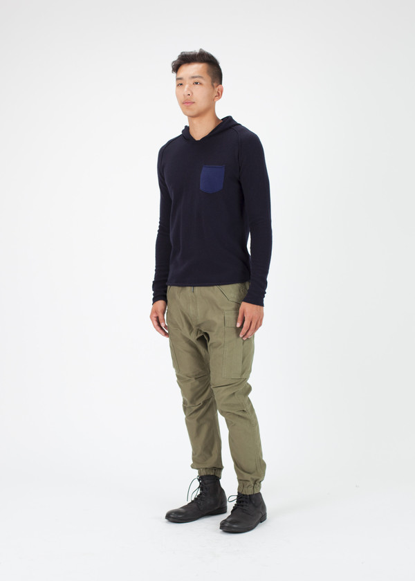 Men's Avant Toi Hooded Knit Sweatshirt Men's Avant Toi Hooded Knit Sweatshirt