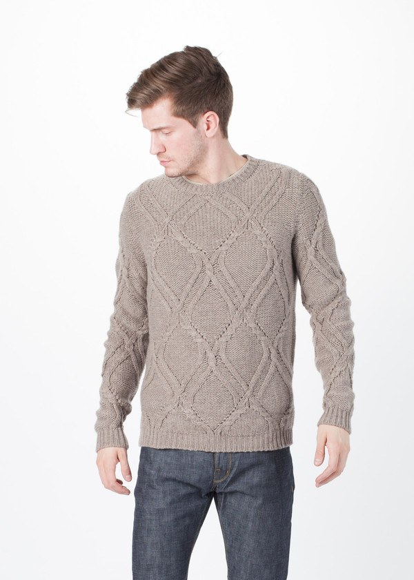 Men's Avant Toi Pattern Knit Pullover Men's Avant Toi Pattern Knit Pullover