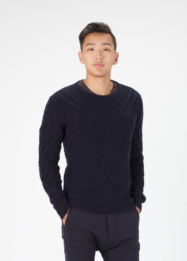 Men's Avant Toi Pattern Knit Pullover Men's Avant Toi Pattern Knit Pullover