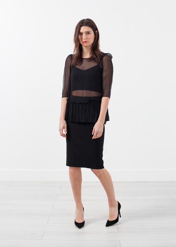 Louiza Babouryan Ruffle Top Louiza Babouryan Ruffle Top
