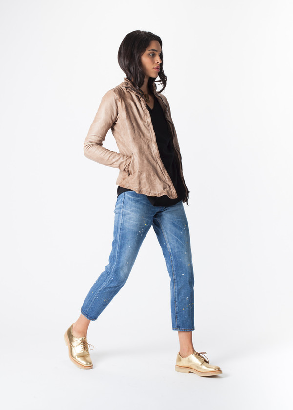 Giorgio Brato V Waist Leather Jacket Giorgio Brato V Waist Leather Jacket
