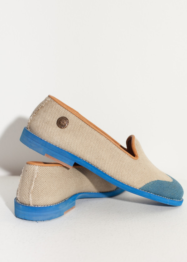 Verba Wingtip Loafer in Blue Verba Wingtip Loafer in Blue