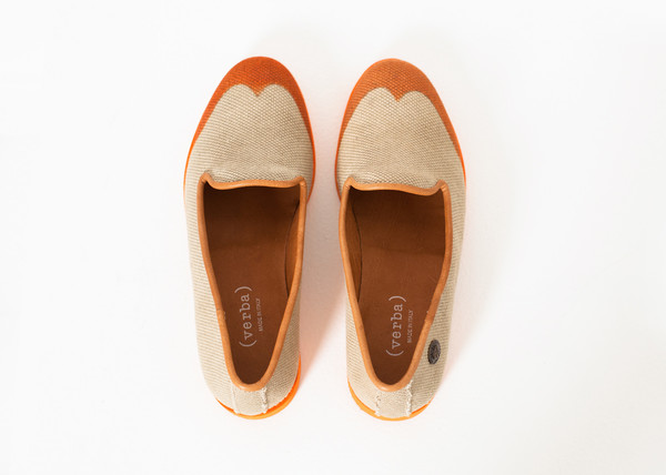Verba Wingtip Loafer in Orange Verba Wingtip Loafer in Orange