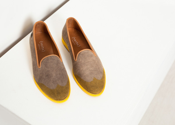 Verba Wingtip Loafer in Yellow Verba Wingtip Loafer in Yellow