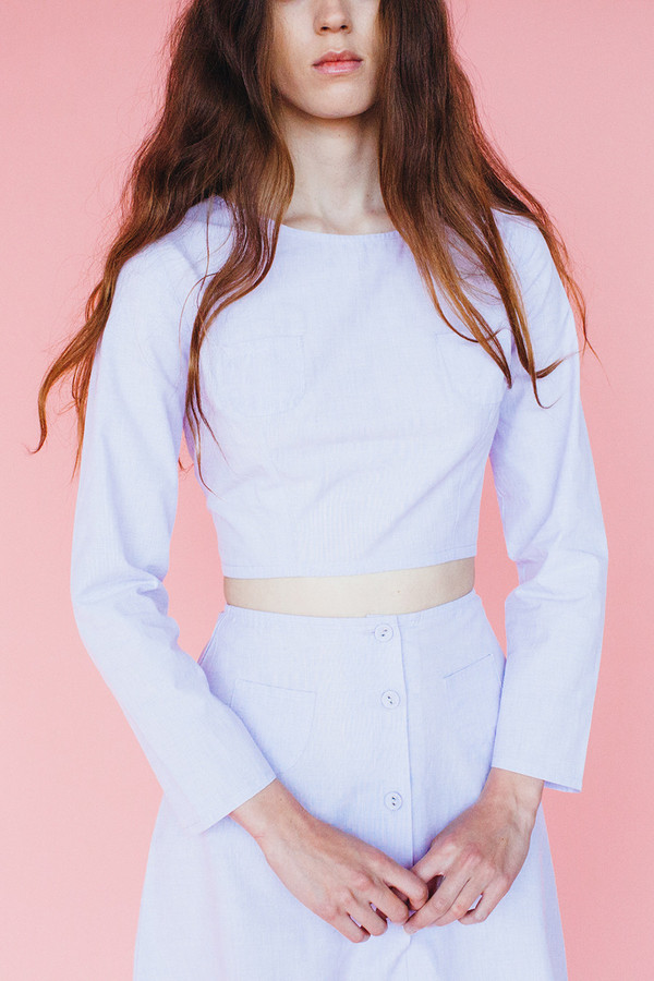 Pearl blouse - lavendar Pearl blouse - lavendar