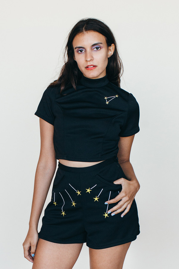 Shooting Star Shorts - Black Shooting Star Shorts - Black