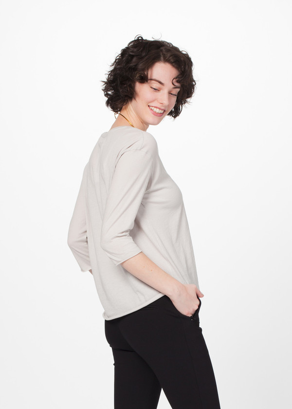 Organic by John Patrick 3/4 Sleeve Crew Neck Tee Organic by John Patrick 3/4 Sleeve Crew Neck Tee