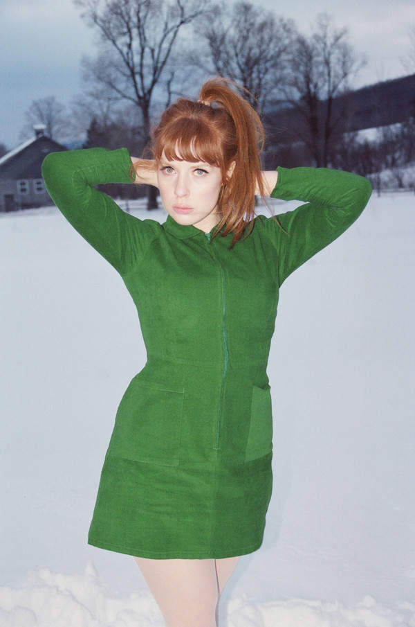 Samantha Pleet Leap Dress - Green Samantha Pleet Leap Dress - Green