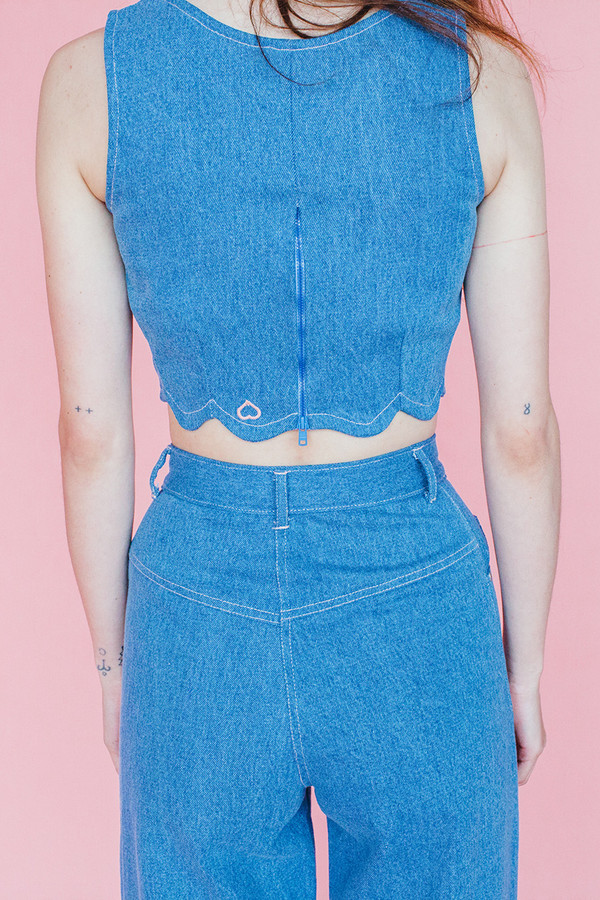 Samantha Pleet Shell tank - ultramarine Samantha Pleet Shell tank - ultramarine