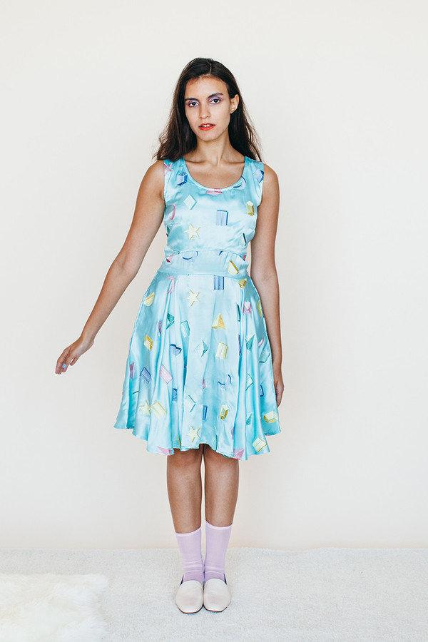 Samantha Pleet Strata Dress - Sky Samantha Pleet Strata Dress - Sky