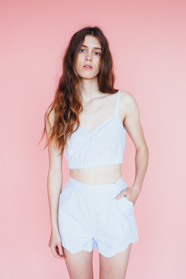 Samantha Pleet Wave shorts - sky Samantha Pleet Wave shorts - sky