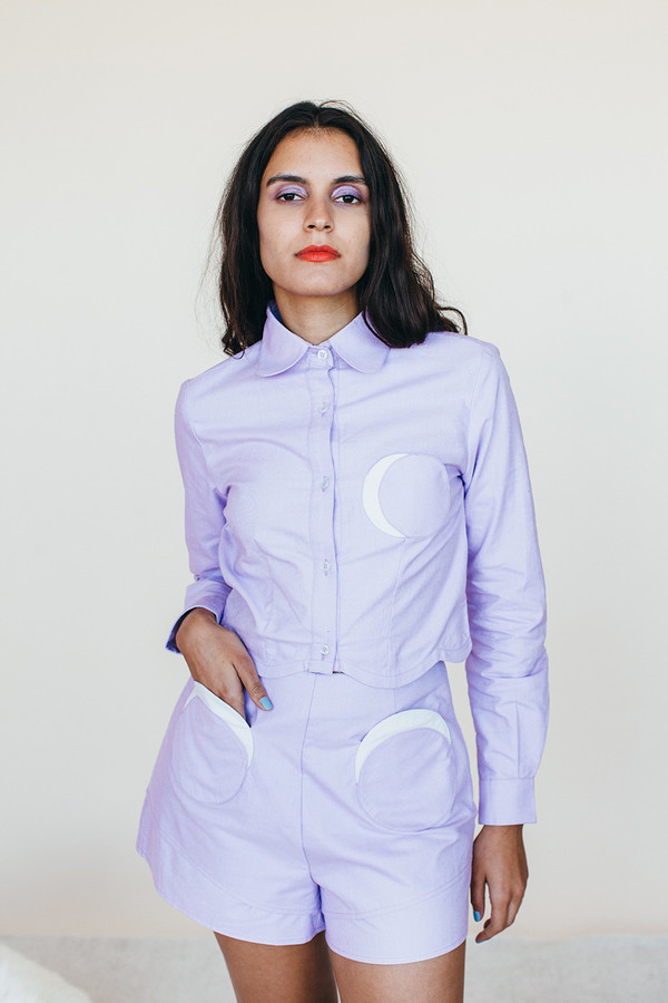 Samantha Pleet Moon Shirt - Lavendar Samantha Pleet Moon Shirt - Lavendar