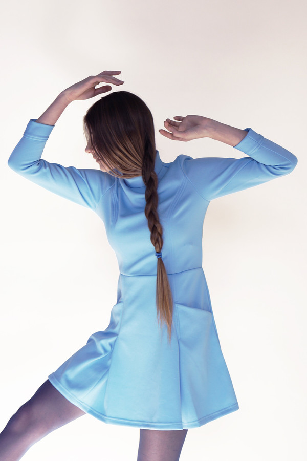 Samantha Pleet Booster Dress - Sky Samantha Pleet Booster Dress - Sky