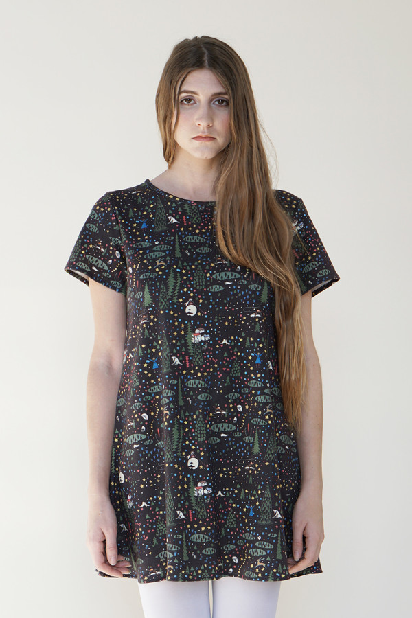 Samantha Pleet Tea Dress - Wonderland Print Samantha Pleet Tea Dress - Wonderland Print