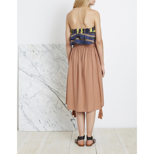 ASSISI TEA LENGTH SKIRT - ONION SKIN ASSISI TEA LENGTH SKIRT - ONION SKIN