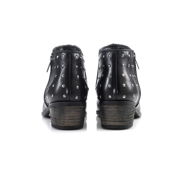 Artemisia Luna Black Leather Ankle Boots Artemisia Luna Black Leather Ankle Boots