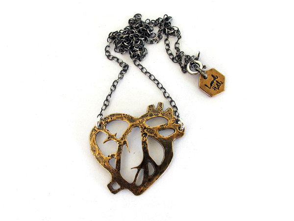 Laurel Hill Anatomical Heart Necklace Laurel Hill Anatomical Heart Necklace