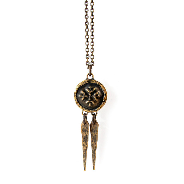 Medium Medallion Necklace with Daggers Medium Medallion Necklace with Daggers