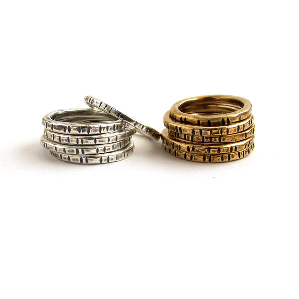 Laurel Hill Notched Stacking Ring Laurel Hill Notched Stacking Ring