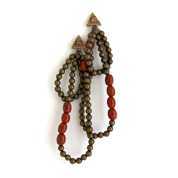 Laurel Hill Red Jasper Cairn Earrings Laurel Hill Red Jasper Cairn Earrings