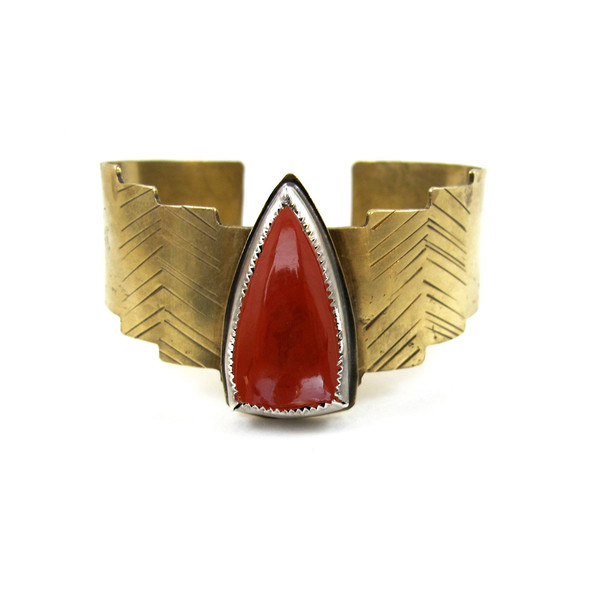 Laurel Hill Shield Cuff // Red Jasper Laurel Hill Shield Cuff // Red Jasper