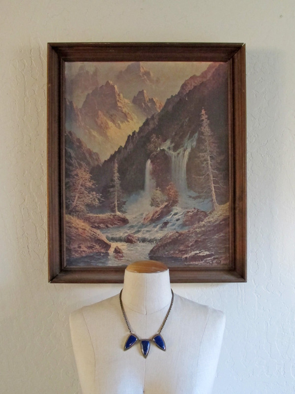 Laurel Hill Triple Shield Necklace // Lapis Laurel Hill Triple Shield Necklace // Lapis