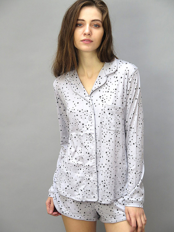 ONLY HEARTS Starlight Long Sleeve Shorty PJ Set ONLY HEARTS Starlight Long Sleeve Shorty PJ Set