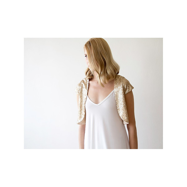 Blush Gold Sequin Bolero Blush Gold Sequin Bolero