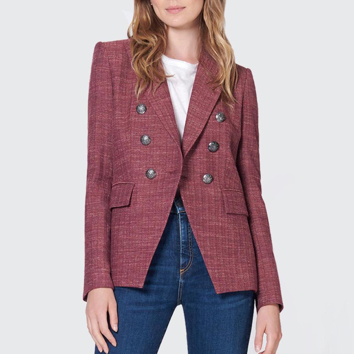 veronica beard miller jacket red