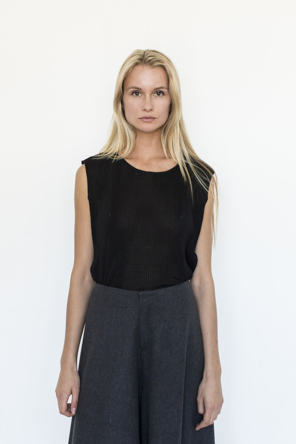 Priscavera Silk Sleeveless Top Priscavera Silk Sleeveless Top