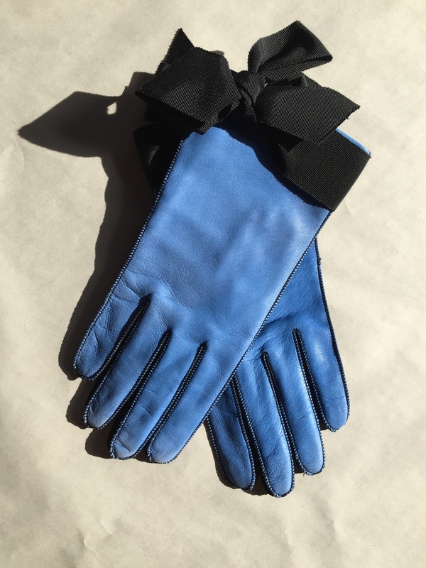 Yestadt Millinery Grosgrain Bow, leather gloves Yestadt Millinery Grosgrain Bow, leather gloves