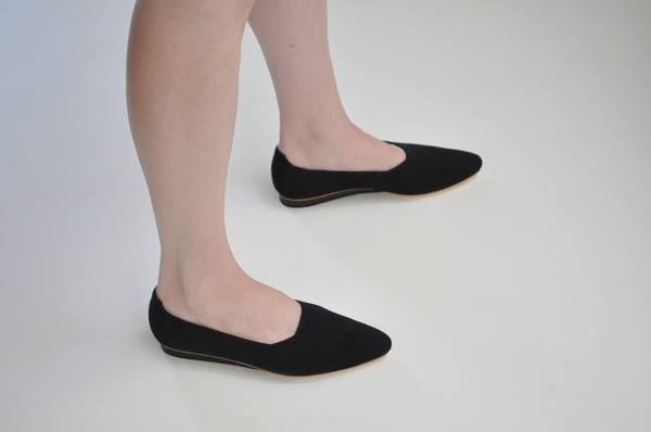The Palatines Paratus High Vamp Wedge - Black Suede The Palatines Paratus High Vamp Wedge - Black Suede