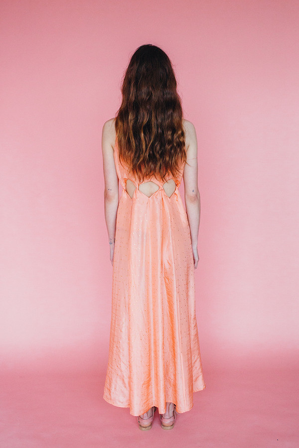 Samantha Pleet Tabernacle Dress - Peach Samantha Pleet Tabernacle Dress - Peach