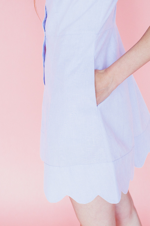 Samantha Pleet Wave dress - Lavender Samantha Pleet Wave dress - Lavender