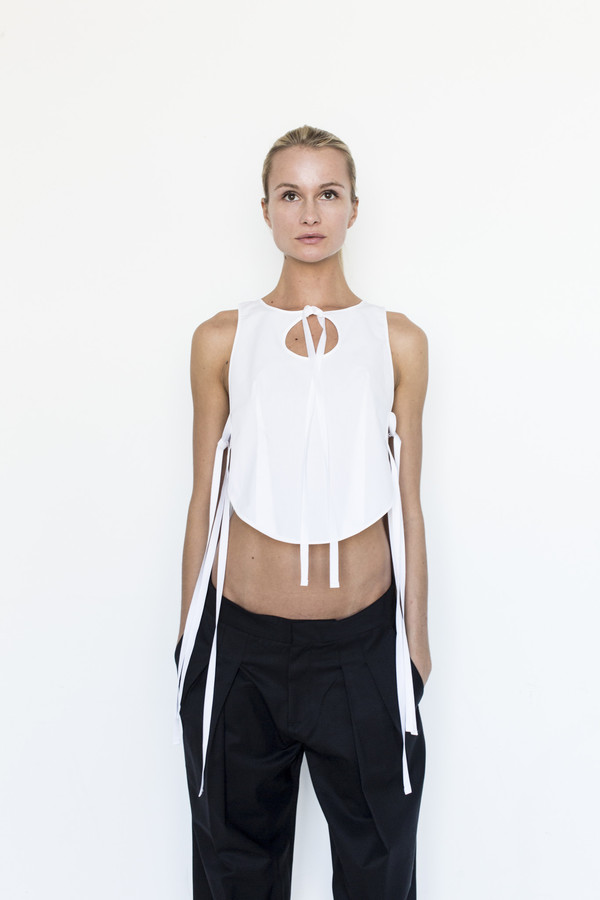 Kahle Ribbon Tie Bib Kahle Ribbon Tie Bib