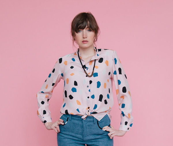 Dusen Dusen Pink Rocks Button-up Dusen Dusen Pink Rocks Button-up