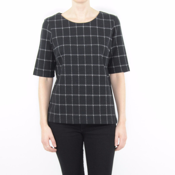 Just Female Merlis Check Tee Just Female Merlis Check Tee