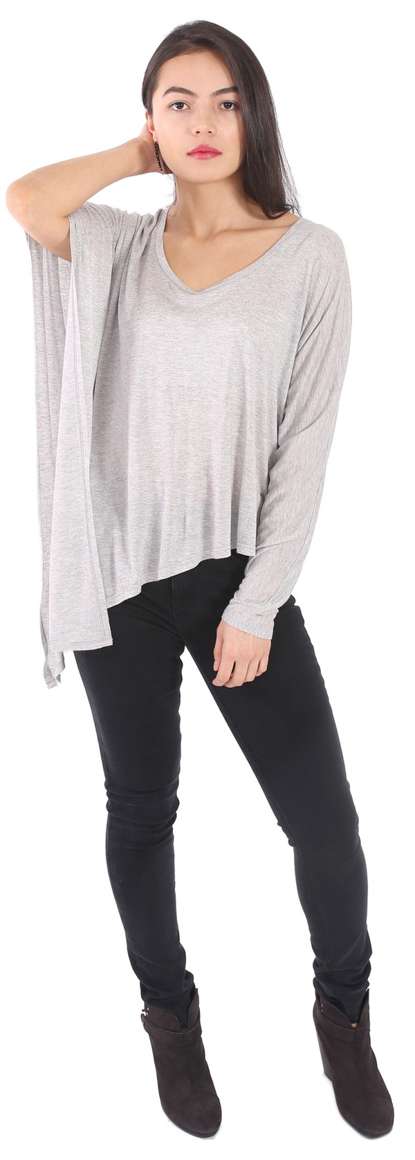 Lanston Asymmetrical Drape Tunic Lanston Asymmetrical Drape Tunic
