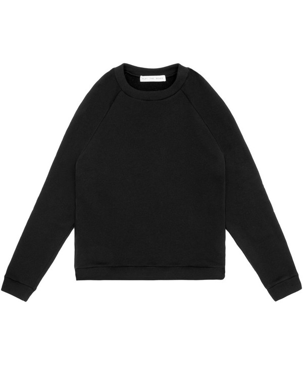 Unisex Play the Bones Raglan Crewneck - Black Unisex Play the Bones Raglan Crewneck - Black