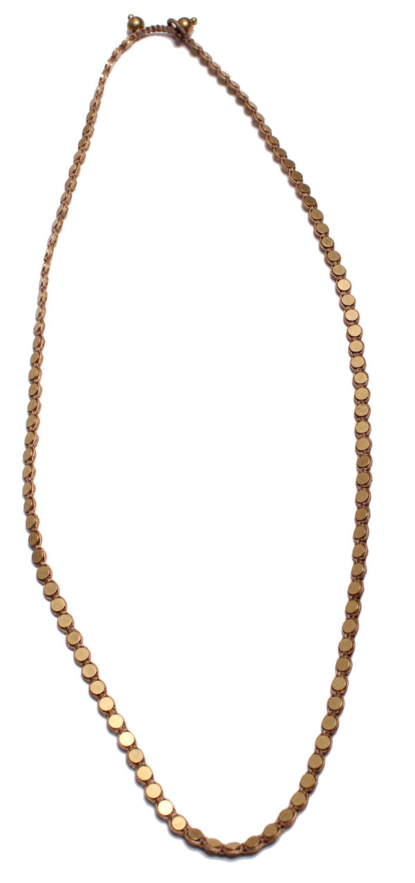 Triple Wrap Disk Necklace or Bracelet in Desert Triple Wrap Disk Necklace or Bracelet in Desert