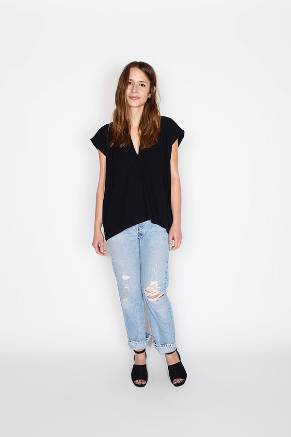 Sale! Black Everyday Top, Double Gauze Sale! Black Everyday Top, Double Gauze