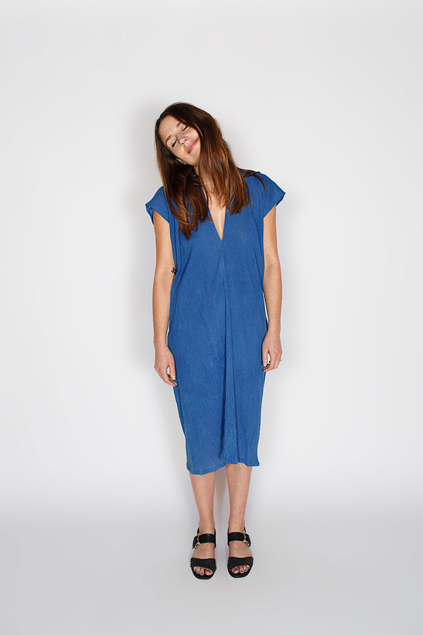 Sale! Indigo Everyday Dress, Cotton Sale! Indigo Everyday Dress, Cotton