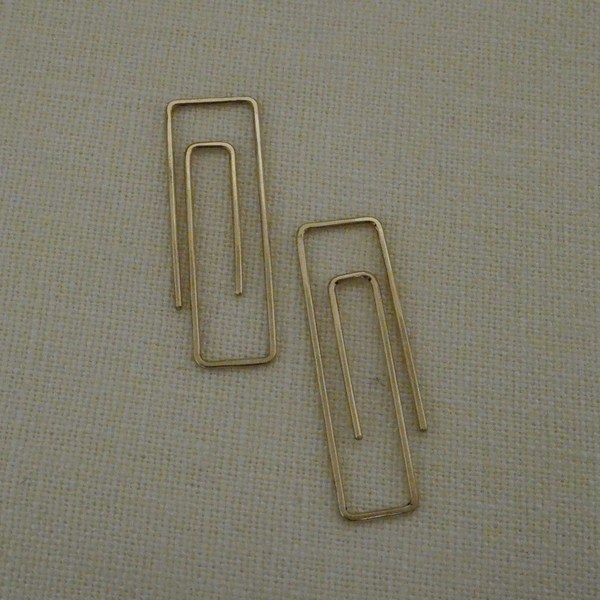 Aoko Su Paper Clip Hoops Aoko Su Paper Clip Hoops
