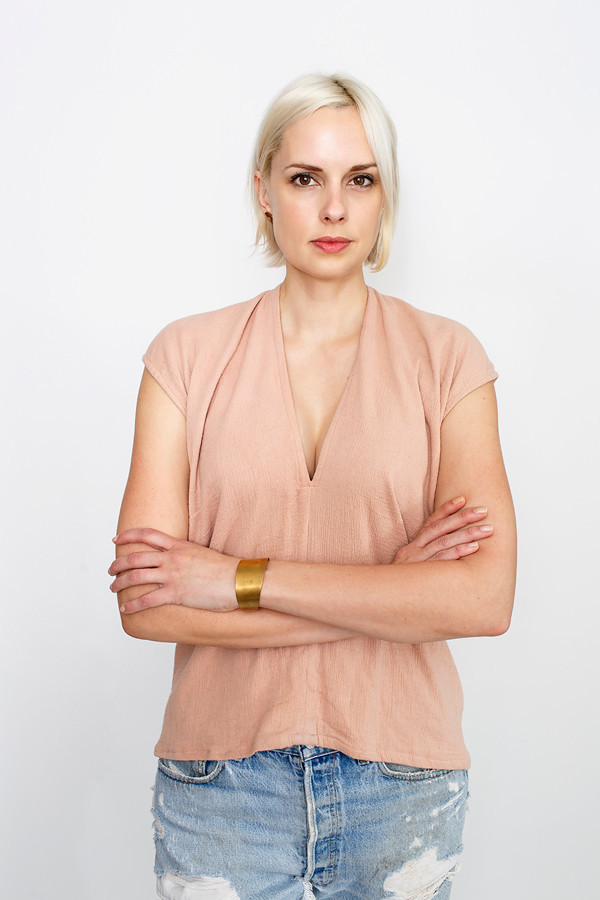Miranda Bennett Everyday Top, Lined Cotton Gauze in Clay Miranda Bennett Everyday Top, Lined Cotton Gauze in Clay