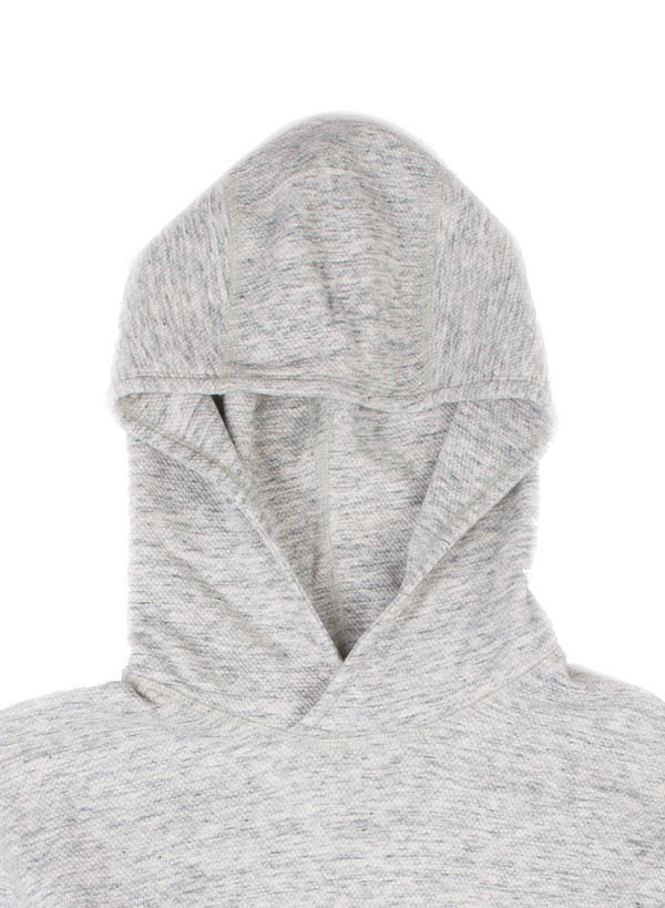 Men's Reigning Champ Knit Mesh Jersey Pullover Hoodie Concrete Men's Reigning Champ Knit Mesh Jersey Pullover Hoodie Concrete